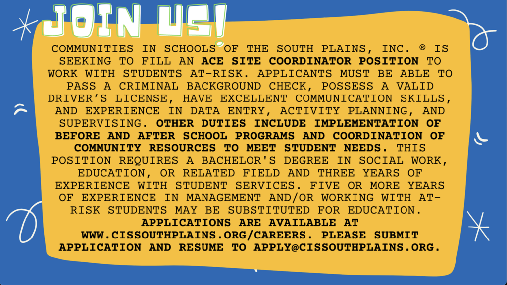 Ace Site Coordinator